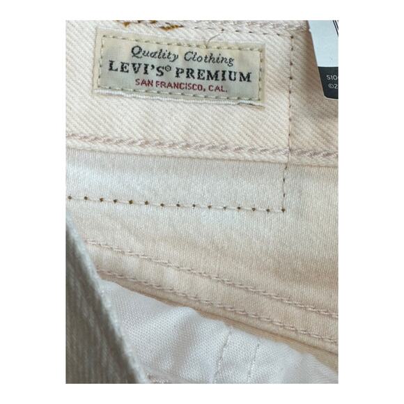 Levis Jeans Women 27x28 Premium Wedgie Straight Pink Button Fly High Rise‎ Big E - Picture 10 of 16